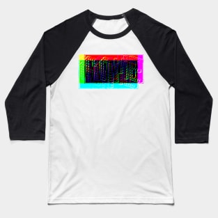 Techno Glitch Game Baseball T-Shirt